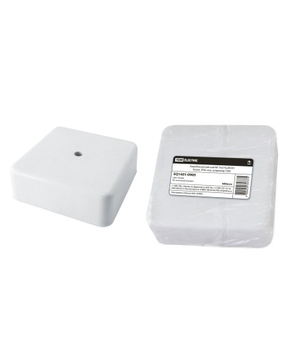 Коробка КР 75х75х28 ОП белая, IP40 (SQ1401-0905). Распаячная коробка. TDM ЕLECTRIC в Евпатории
