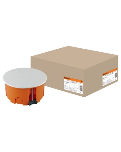 Распаячная коробка СП D80х40мм, крышка, пл. лапки, IP20, TDM (SQ1403-1025). Распаячная коробка СП. TDM ЕLECTRIC в Евпатории