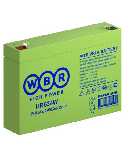 WBR HR634W. Аккумулятор герметичный свинцово-кислотный. WBR в Евпатории