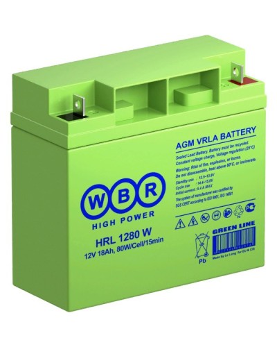 WBR HRL1280W. Аккумулятор герметичный свинцово-кислотный. WBR в Евпатории
