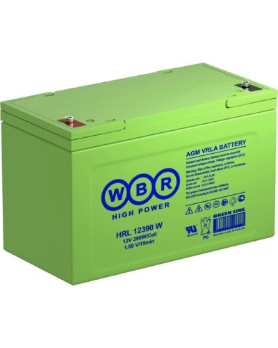 WBR HRL12390W. Аккумулятор герметичный свинцово-кислотный. WBR в Евпатории