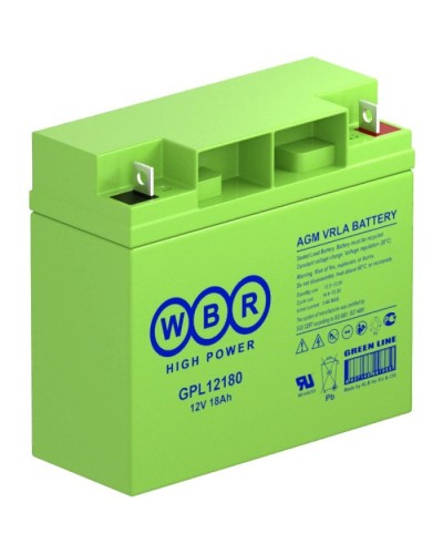 WBR GPL12180. Аккумулятор герметичный свинцово-кислотный. WBR в Евпатории