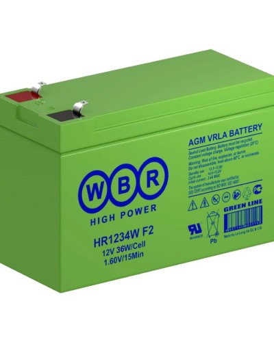 WBR HR1234W F2. Аккумулятор герметичный свинцово-кислотный. WBR в Евпатории