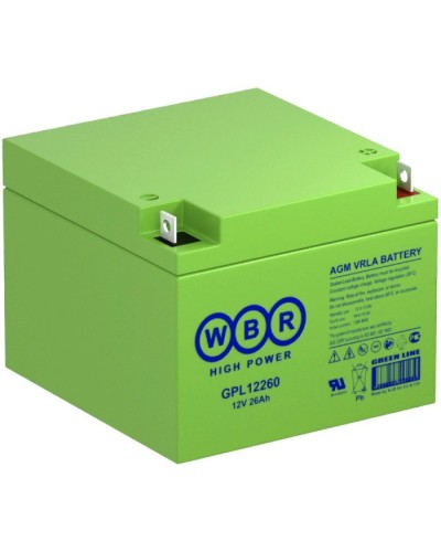 WBR GPL12260. Аккумулятор герметичный свинцово-кислотный. WBR в Евпатории