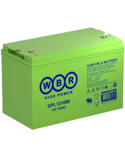 WBR GPL121000. Аккумулятор герметичный свинцово-кислотный. WBR в Евпатории