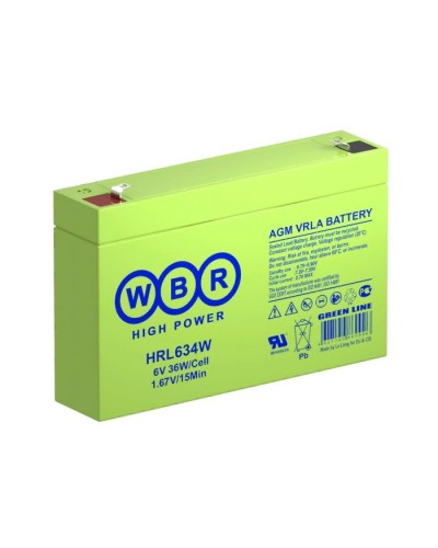 WBR HRL634W. Аккумулятор герметичный свинцово-кислотный. WBR в Евпатории