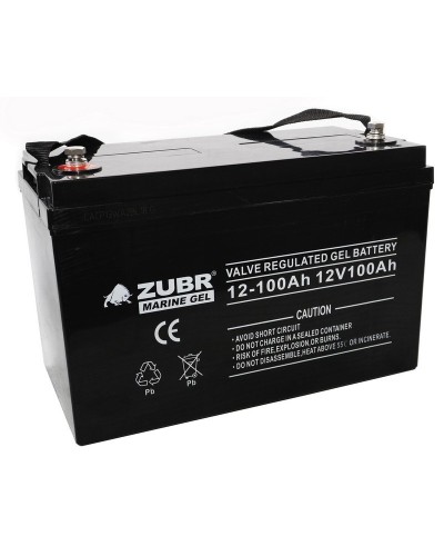 ZUBR MARINE GEL NPG 12-100 (12V, 100Ah). Аккумулятор герметичный свинцово-кислотный. ZUBR в Евпатории