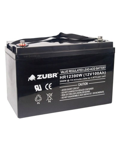 ZUBR HR 12390W (12V, 110Ah). Аккумулятор герметичный свинцово-кислотный. ZUBR в Евпатории