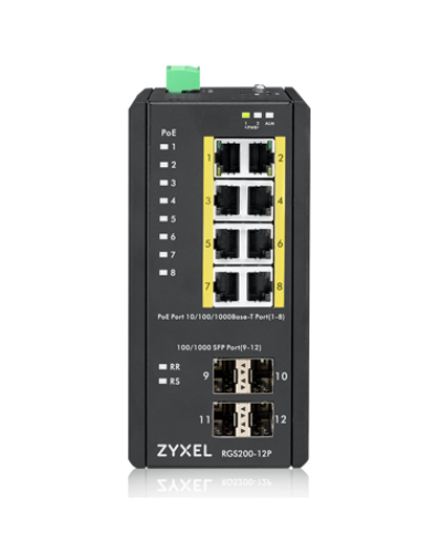 RGS200-12P-ZZ0101F. Промышленный L2 PoE+ коммутатор. ZYXEL в Евпатории