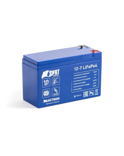 Skat i-Battery 12-7 LiFePo4 (645). Li-Ion аккумулятор. Бастион в Евпатории