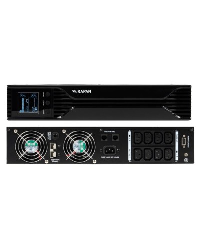 RAPAN-UPS 1000 RACK+2х9Ah (RAPAN-UPS 1000-RACK-IN-2х9-E) (8958). Бесперебойный источник питания. Бастион в Евпатории