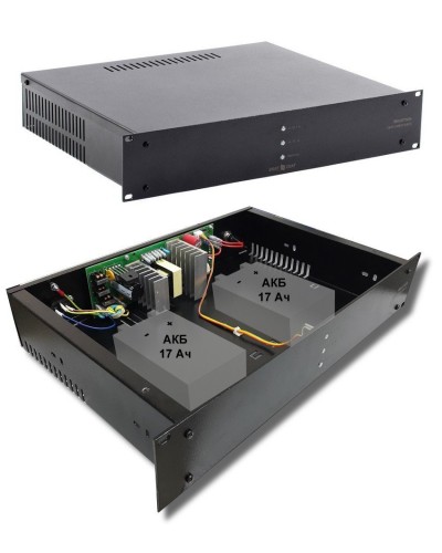 СКАТ-1200У RACK (СКАТ ИБП-12/7-2x17-RACK) (2141). Источник вторичного электропитания резервированный. Бастион в Евпатории