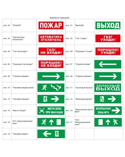 С2000-ОСТ исп.11 Запасный выход. Оповещатель световой адресный. Болид в Евпатории