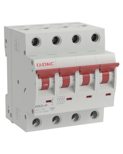 YON max MD63S 4P 40А 4,5кА C (MD63S-4PC40). Автоматический выключатель. ДКС в Евпатории