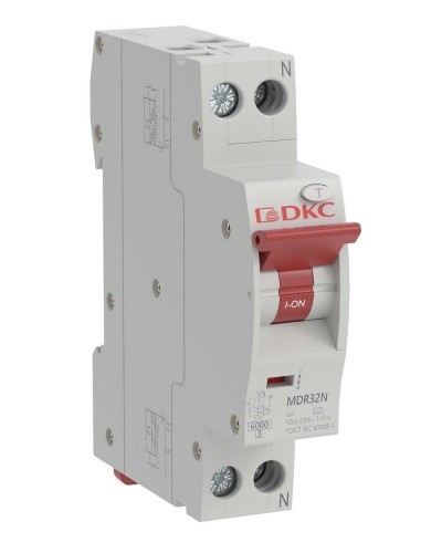 YON max MDR, 1P+N, 30mA, 25A, 6kA, А (MDR32N-1N2C25-A). Компактный автоматический выключатель дифференциального тока. ДКС в Евпатории