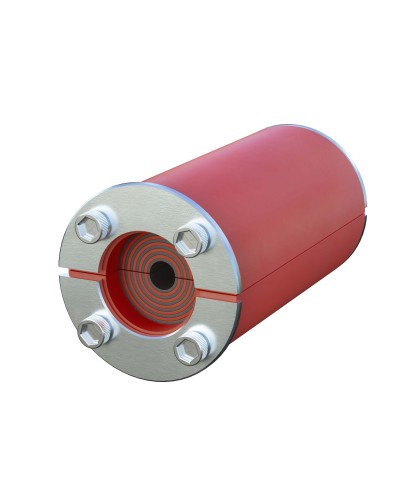 Проходка круглая, нержавеющая, D50х70 мм для кабелей D10-30 мм (DXF3114): Проходка круглая, нержавеющая в Евпатории
