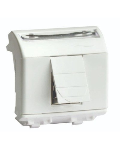 Розетка RJ-45 Brava 2 модуля слоновая кость (75450S): Розетка компьютерная с двумя разъёмами в Евпатории