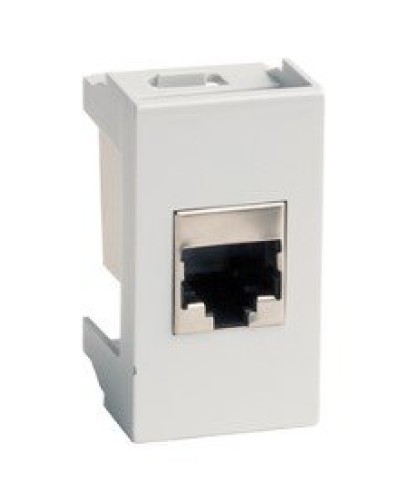 Розетка RJ-45 Viva 1 модуль серая (45138): Розетка компьютерная с одним разъёмом в Евпатории