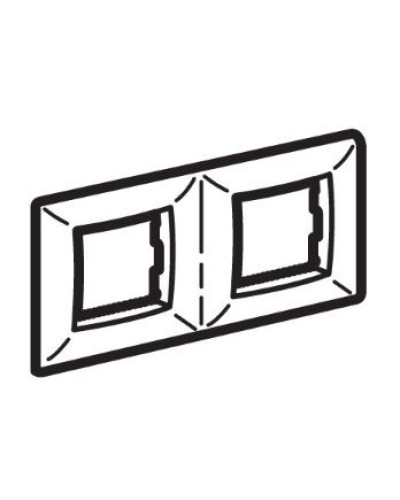 Рамка на 2+2 модуля (двухместная), слоновая кость (75012O): Рамка двухместная, Brava в Евпатории