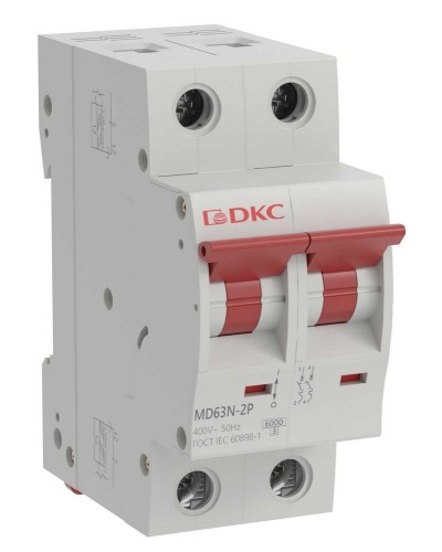 YON max MD63N 2P 10А 6кА C (MD63N-2PC10). Автоматический выключатель. ДКС в Евпатории