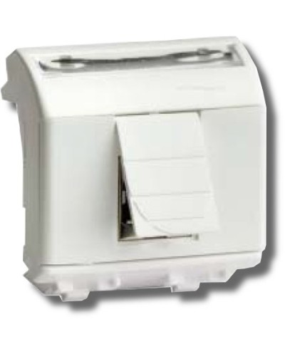 Розетка RJ-45 Brava 2 модуля белая (76655B): Розетка компьютерная с двумя разъёмами в Евпатории