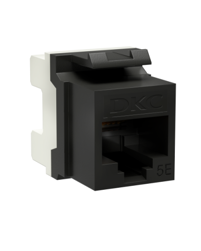 Модуль Keystone RJ45 CAT5E, 180 градусов, черный (RNK5EU180BK): Модуль неэкранированный в Евпатории