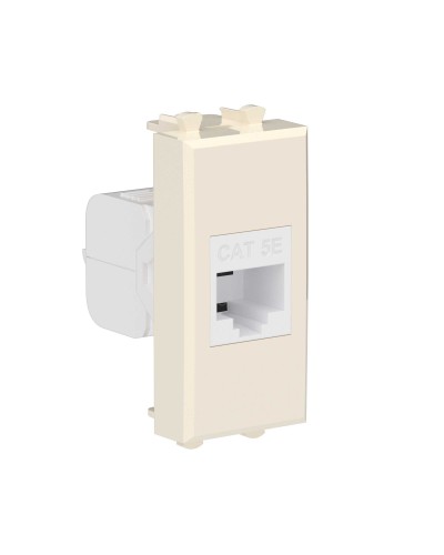 Розетка RJ-45, кат.5E, Avanti, 1 модуль, ванильная дымка (4405661): Розетка компьютерная модульная в Евпатории