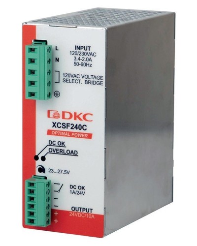 Источник питания однофазный, 240Вт, 5А, 48В (XCSF240DP). Источник питания OPTIMAL POWER однофазный, с ORing диодом. ДКС в Евпатории