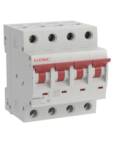 YON max MD63N 4P 63А 6кА C (MD63N-4PC63). Автоматический выключатель. ДКС в Евпатории