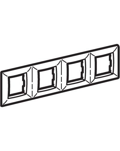 Рамка на 2+2+2+2 модуля (четырехместная), сл. кость (75014O): Рамка четырехместная, Brava в Евпатории