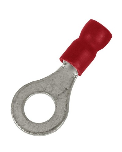Наконечник НКИ 0,25-1,5 М5 (D5,3мм) с отверстием под винт (100 шт) (2A5P-EE-PVC). Наконечник с отверстием под винт и изолированным фланцем ПВХ. ДКС в Евпатории