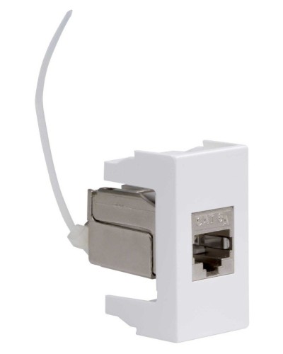 Розетка RJ-45 Viva 1 модуль кат.6A белая (45078). Розетка компьютерная экранированная с одним разъёмом. ДКС в Евпатории