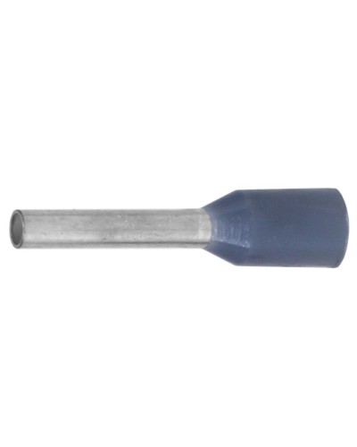 Наконечник-гильза НШВИ 0.75-12, серый (100 шт) (IF0.75-12GR). Наконечник-гильза с изолированным фланцем. ДКС в Евпатории