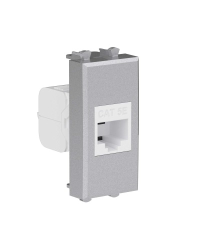 Розетка RJ-45, кат.5E, Avanti, 1 модуль, закаленная сталь (4404661): Розетка компьютерная модульная в Евпатории