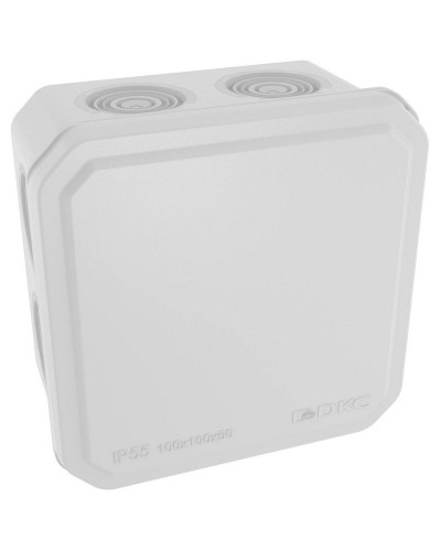 Коробка ответвительная с кабельными вводами IP55, 100х100х50 (53800). Коробка ответвительная. ДКС в Евпатории