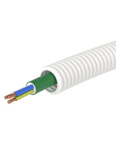Труба ПЛЛ D20 + ППГнг(А)-HF 3х1,5 (ГОСТ+) (8L82050HF). Гофрошланг с кабелем. ДКС в Евпатории