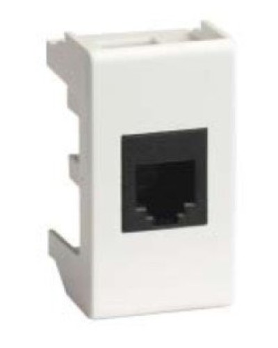 Розетка RJ-45 Viva 1 модуль белая (45038): Розетка компьютерная с одним разъёмом в Евпатории