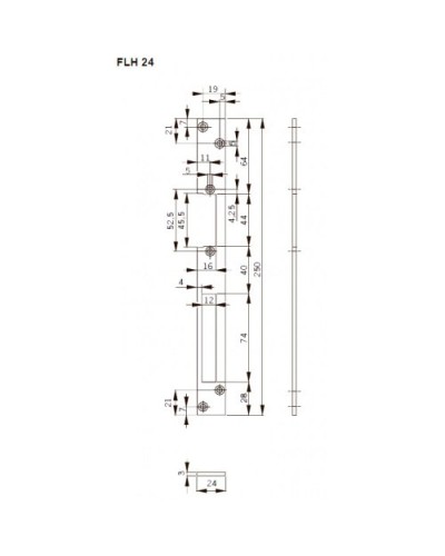 FLH24. Запорная планка длинная. dormakaba в Евпатории
