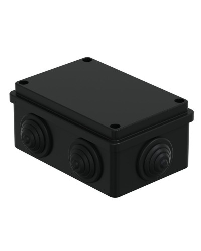 Коробка JBS120 120х80х50, 6 вых., IP55, черная (44008BL-1). Коробка монтажная. Экопласт в Евпатории