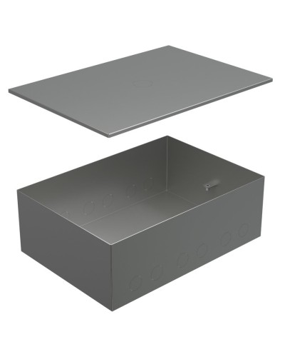 Коробка металлическая с крышкой для заливки в пол BOX/8-12 (70181): Коробка металлическая с крышкой для заливки в пол 309х217х105мм, для люков 70083, 70012 в Евпатории