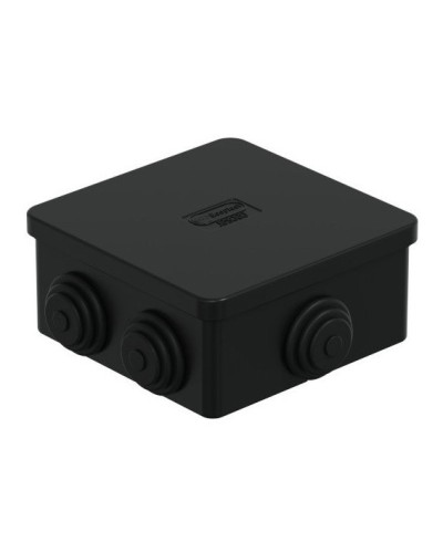 Коробка JBS080 85х85х50, 6 вых., IP44, чёрная (44066BL-1). Коробка монтажная. Экопласт в Евпатории