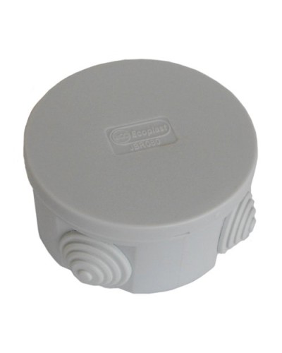Коробка JBR080 D=80х40, 4 вых. IP44, серая (44005HF). Коробка монтажная, без галогена. Экопласт в Евпатории