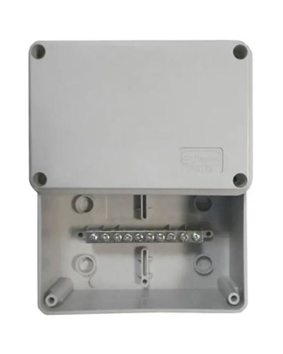 Коробка (КУП) JBS080 85х85х40, 6 вых, IP44 (44006KP): Коробка уравнивания потенциалов (КУП), 6х9мм, 8 зажимов в Евпатории