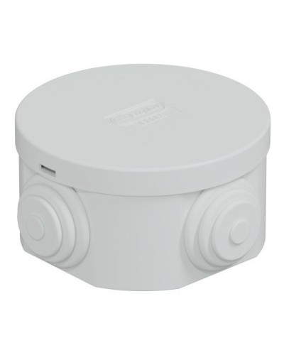 Коробка JBR065 D=65х35, 4 вых., IP44, белая (44004W-1). Коробка монтажная. Экопласт в Евпатории