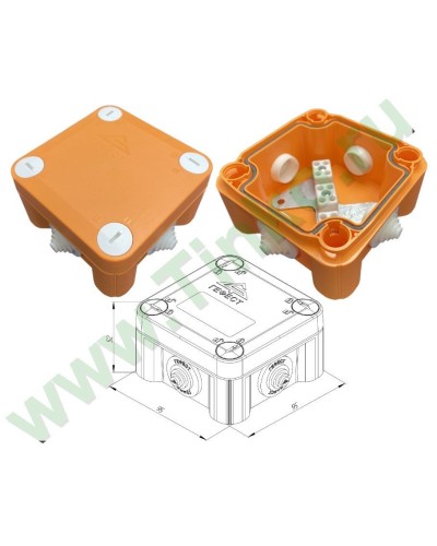 КМ-О-1010(П)(8к)-IP55: Коробка монтажная огнестойкая в Евпатории