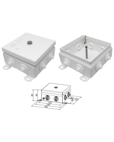 КМ IP55-1212. Коробка монтажная электротехническая. Гефест в Евпатории