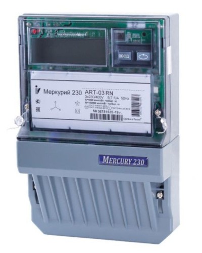 Меркурий 230 ART-01 PQRSIN 3ф 5-60А 1.0/2.0 класс точности, многотарифный (М0000051910). Счетчик электроэнергии. Инкотекс в Евпатории