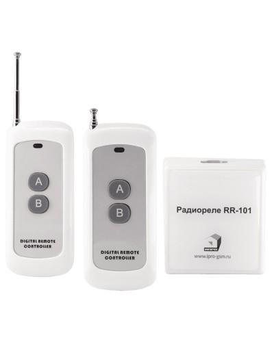 RR-101 + 2 пульта, 250-950 метров, двойное питание 12В и 220В. Комплект радиореле. ИПРо в Евпатории