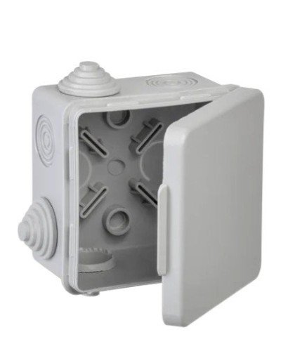 Коробка КМ 80х80х50 GENERICA (UKO31-080-080-050-K03-54G). Коробка распаячная для открытой проводки. GENERICA в Евпатории