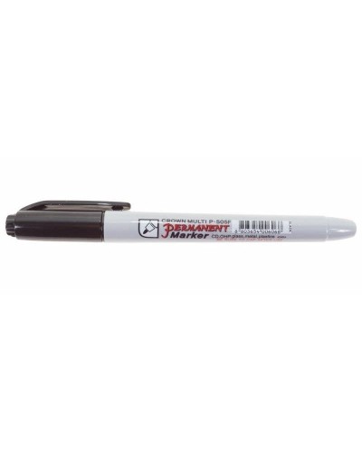 Маркер перманентный Crown «Multi Marker Super Slim» 1 мм, черный, пулевидный (08-8001): Ручка для маркировки в Евпатории